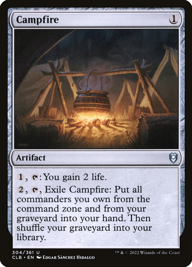 Campfire 304 (Commander Legends: Battle for Baldur's Gate)  - Foil | Good Games Adelaide SA