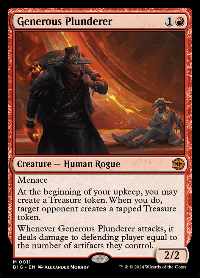 Generous Plunderer 11 (Outlaws of Thunder Junction: The Big Score)  - Foil | Good Games Adelaide SA