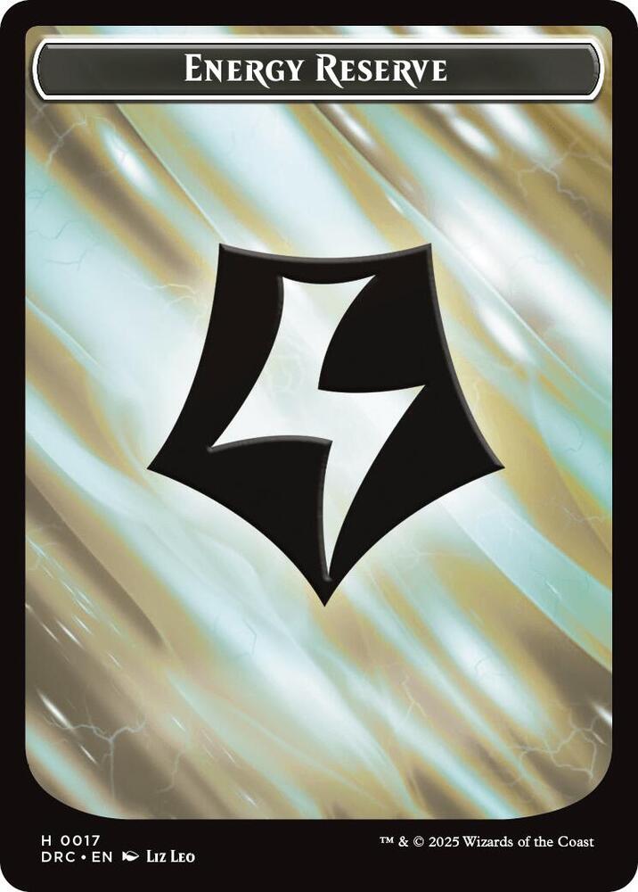 Energy Reserve Energy Reserve Double Sided Token 17 (Commander: Aetherdrift)  | Good Games Adelaide SA