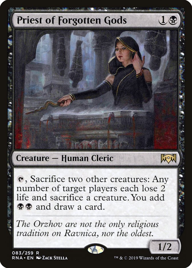Priest of Forgotten Gods 83 (Ravnica Allegiance)  - Foil | Good Games Adelaide SA