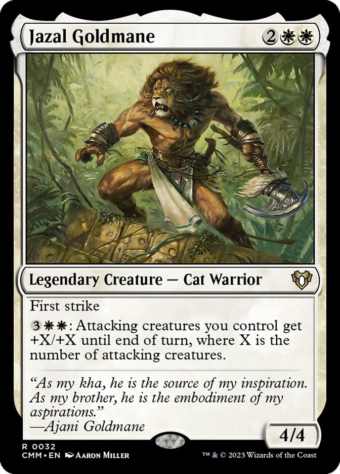 Jazal Goldmane 32 (Commander Masters)  - Foil | Good Games Adelaide SA