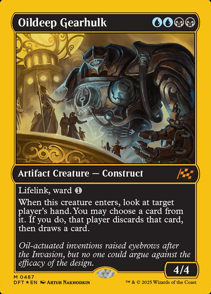 Oildeep Gearhulk 487 (Aetherdrift)  - Foil | Good Games Adelaide SA