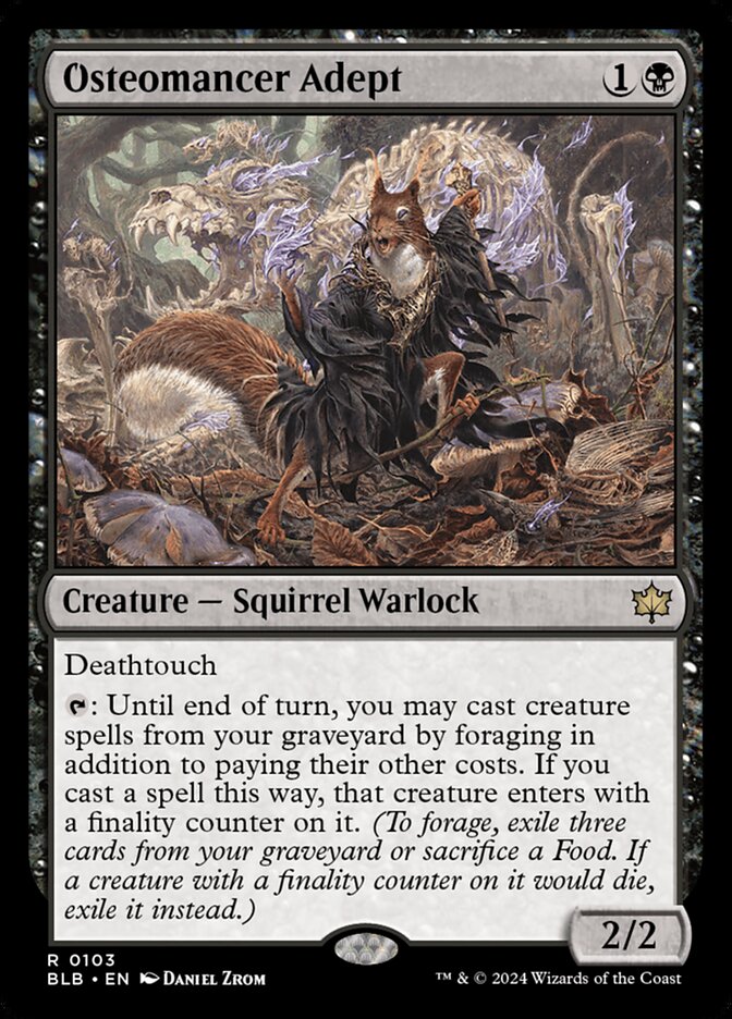 Osteomancer Adept 103 (Bloomburrow)  - Foil