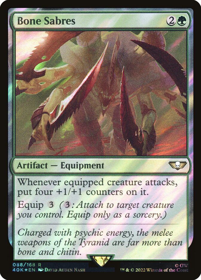 Bone Sabres 88 (Universes Beyond: Warhammer 40,000)  - Foil | Good Games Adelaide SA