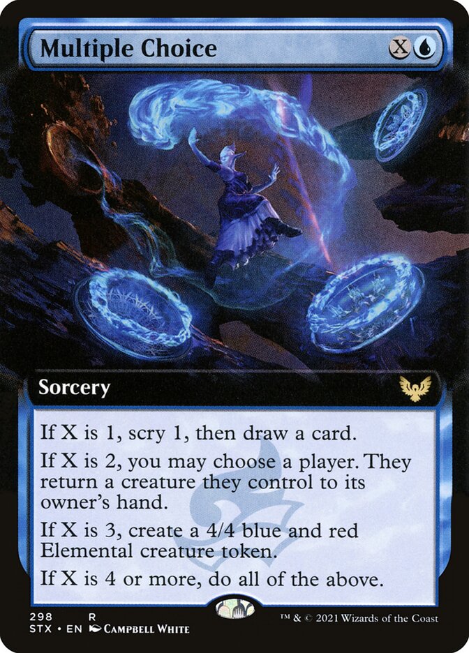 Multiple Choice 298 (Strixhaven: School of Mages)  - Foil | Good Games Adelaide SA