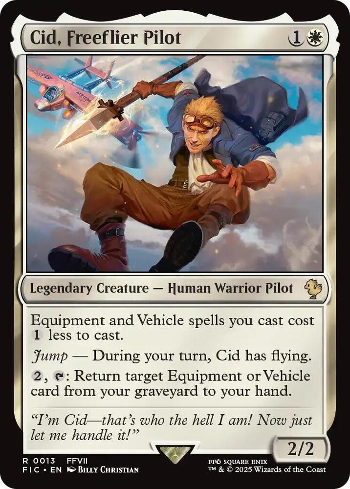 Cid Freeflier Pilot Surge Foil 13 (Commander: FINAL FANTASY)  - Foil | Good Games Adelaide SA