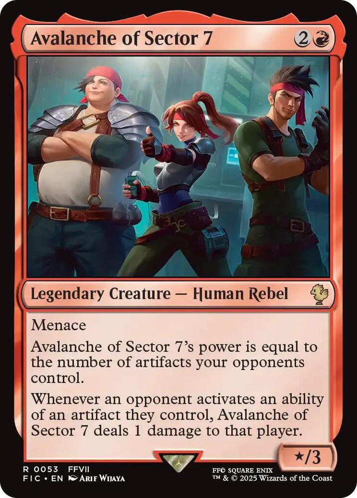 Avalanche of Sector 7 53 (Commander: FINAL FANTASY)  - Foil | Good Games Adelaide SA