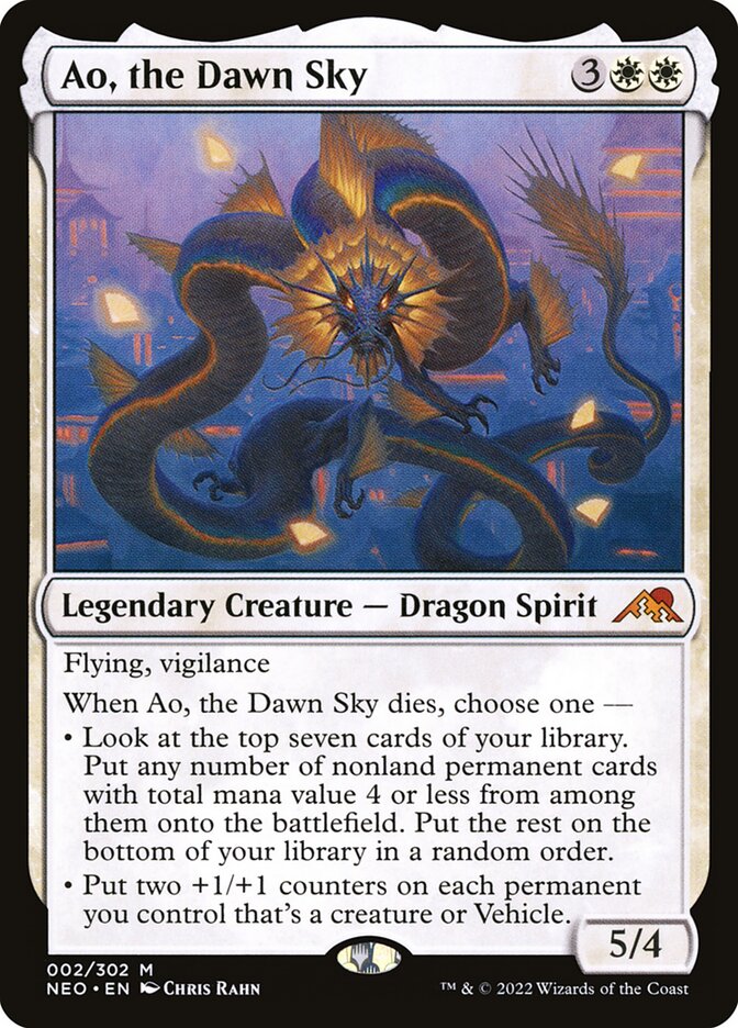 Ao, the Dawn Sky 2 (Kamigawa: Neon Dynasty)  - Foil | Good Games Adelaide SA