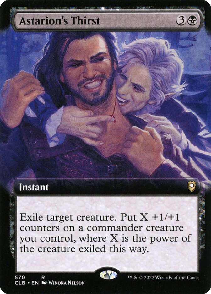 Astarions Thirst Extended Art 570 (Commander Legends: Battle for Baldur's Gate)  | Good Games Adelaide SA