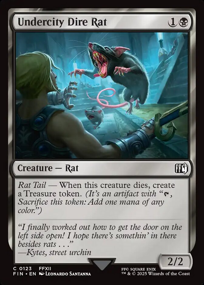 Undercity Dire Rat 123 (FINAL FANTASY)  - Foil | Good Games Adelaide SA
