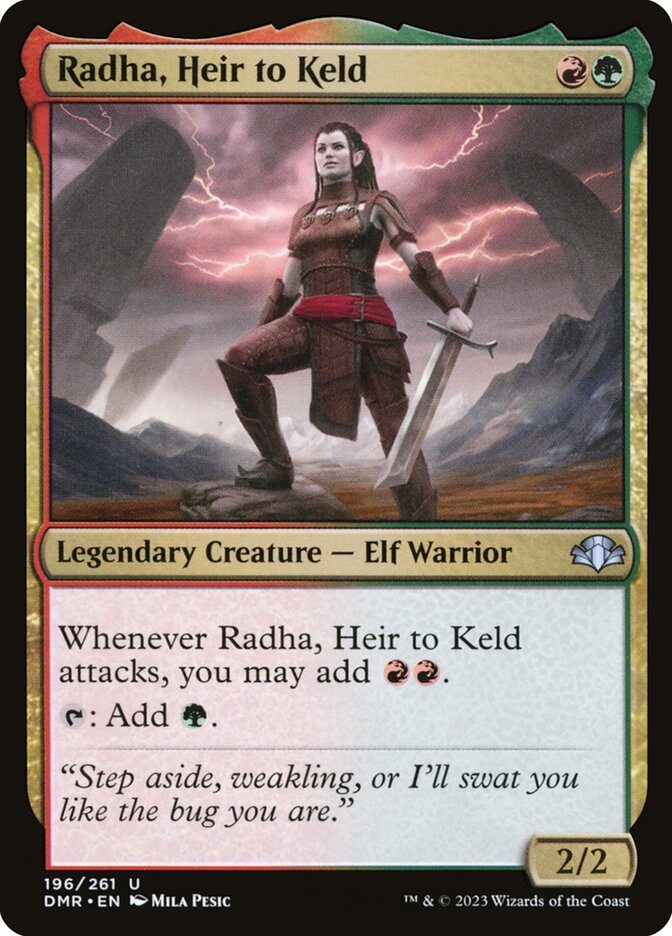 Radha, Heir to Keld 196 (Dominaria Remastered)  - Foil | Good Games Adelaide SA