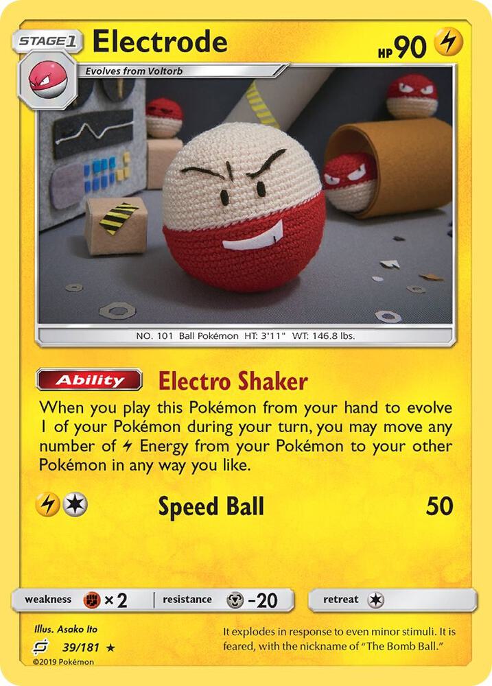 Electrode 39/181 (SM - Team Up)  - Holofoil | Good Games Adelaide SA