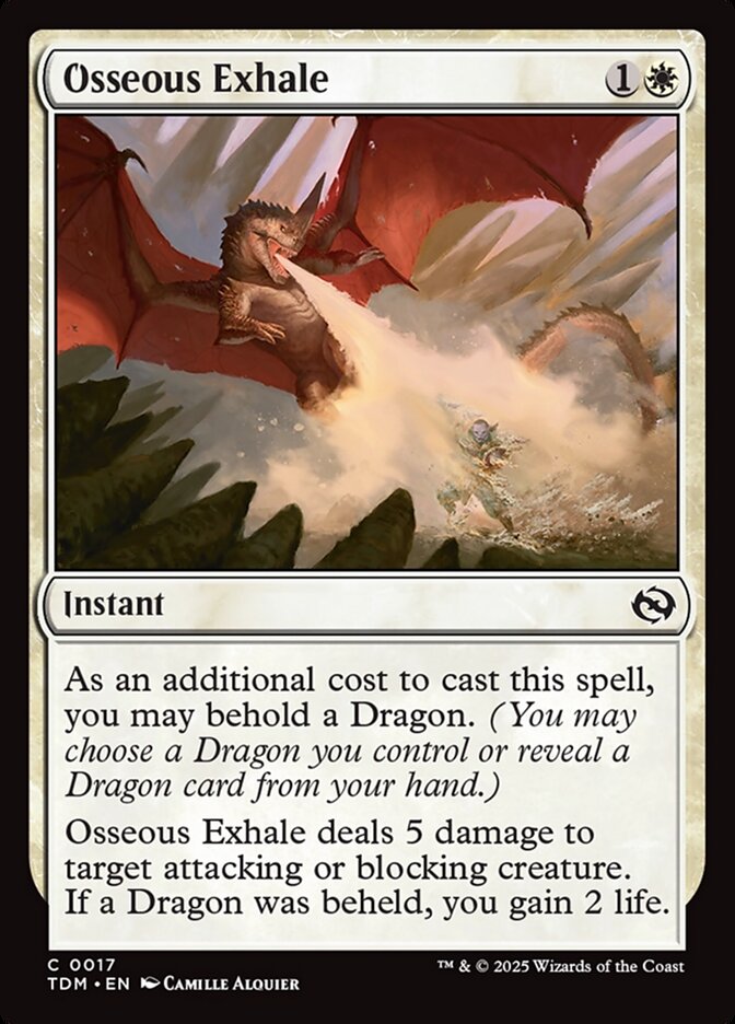 Osseous Exhale 17 (Tarkir: Dragonstorm)  - Foil | Good Games Adelaide SA