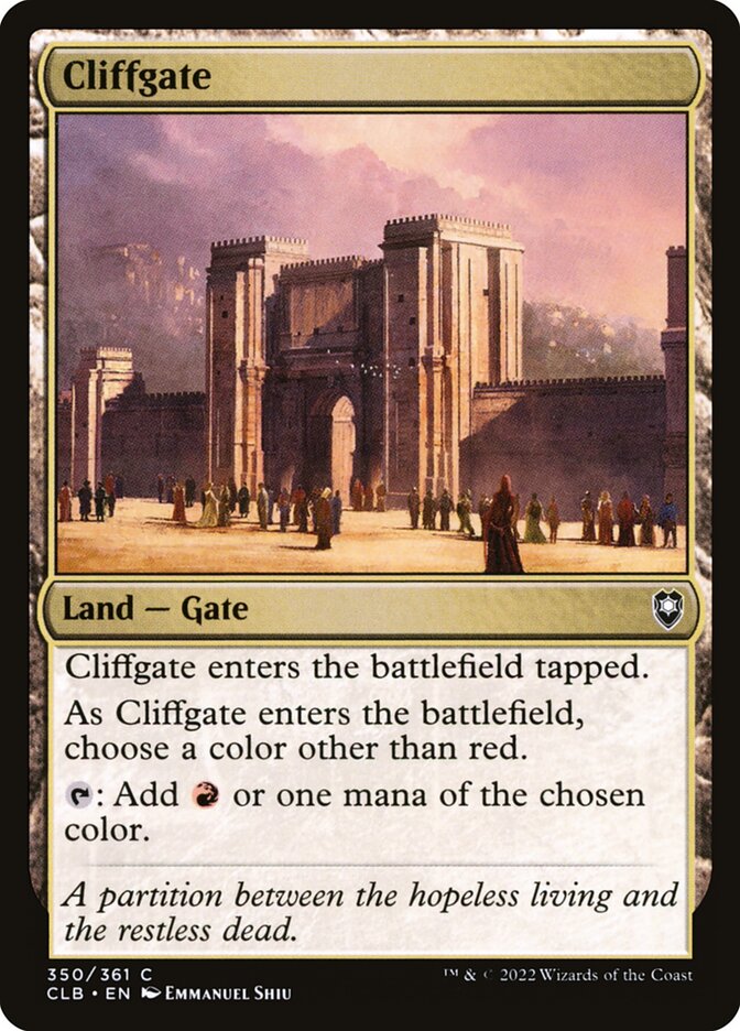 Cliffgate 350 (Commander Legends: Battle for Baldur's Gate)  | Good Games Adelaide SA