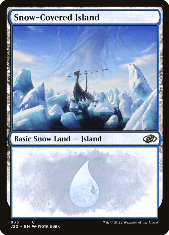 Snow Covered Island 833 (Jumpstart 2022)  | Good Games Adelaide SA