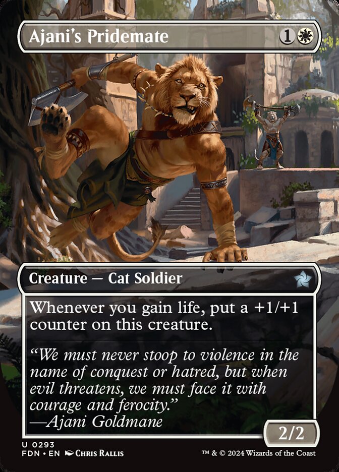 Ajani's Pridemate 293 (Foundations)  - Foil | Good Games Adelaide SA