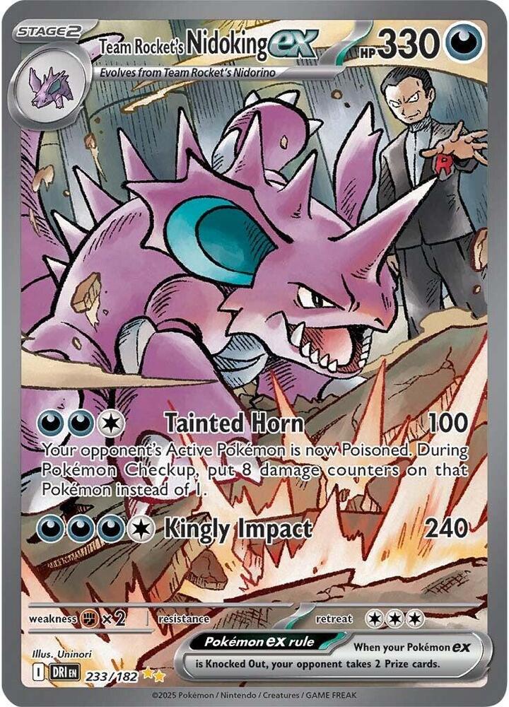 Team Rocket's Nidoking ex 233/182 (SV10: Destined Rivals)  - Holofoil | Good Games Adelaide SA