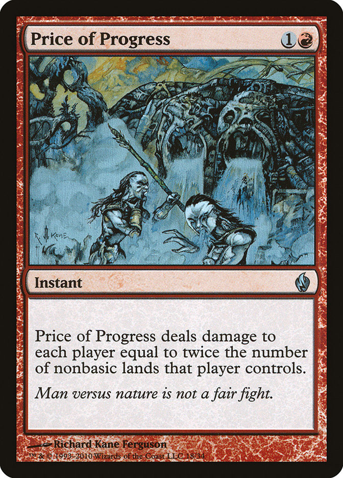 Price of Progress 18 (Premium Deck Series: Fire and Lightning)  - Foil | Good Games Adelaide SA