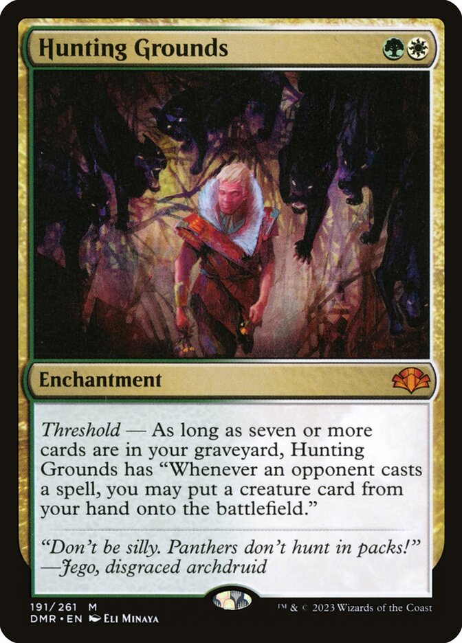 Hunting Grounds 191 (Dominaria Remastered)  - Foil | Good Games Adelaide SA