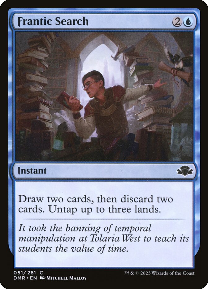 Frantic Search 51 (Dominaria Remastered)  - Foil | Good Games Adelaide SA