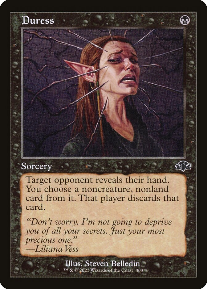 Duress 303 (Dominaria Remastered)  - Retro Foil | Good Games Adelaide SA