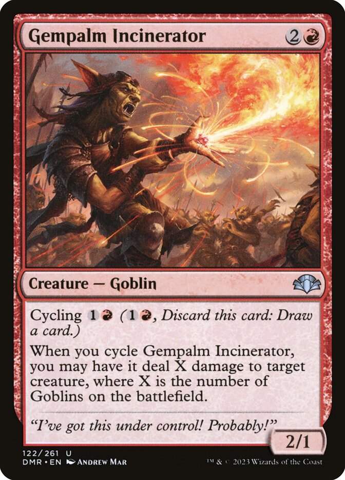 Gempalm Incinerator 122 (Dominaria Remastered)  | Good Games Adelaide SA