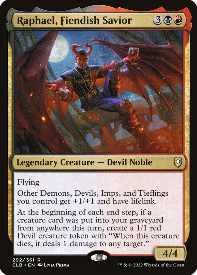 Raphael, Fiendish Savior 292 (Commander Legends: Battle for Baldur's Gate)  | Good Games Adelaide SA