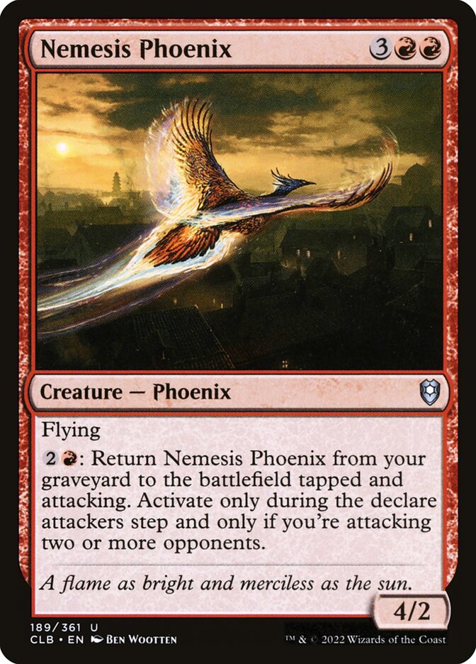 Nemesis Phoenix 189 (Commander Legends: Battle for Baldur's Gate)  - Foil | Good Games Adelaide SA