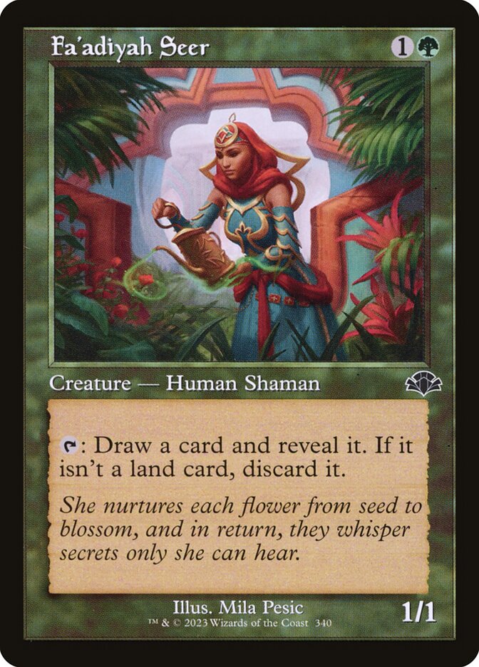 Fa'adiyah Seer 340 (Dominaria Remastered)  - Retro Foil | Good Games Adelaide SA