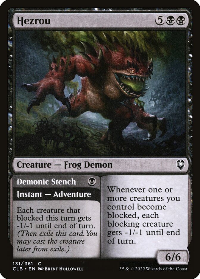 Hezrou // Demonic Stench 131 (Commander Legends: Battle for Baldur's Gate)  - Foil | Good Games Adelaide SA