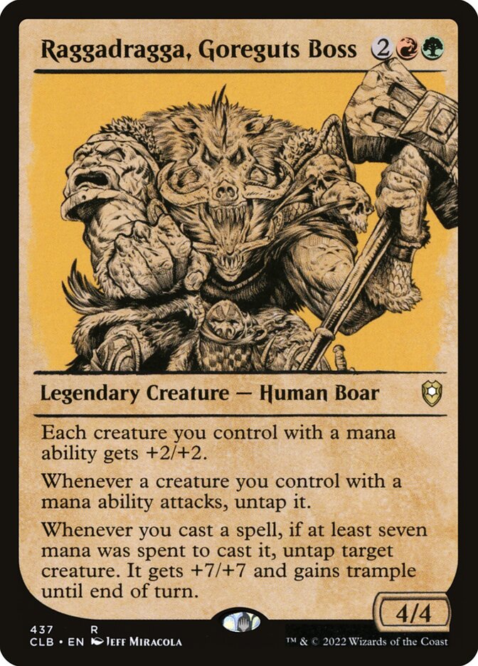 Raggadragga, Goreguts Boss 437 (Commander Legends: Battle for Baldur's Gate)  | Good Games Adelaide SA