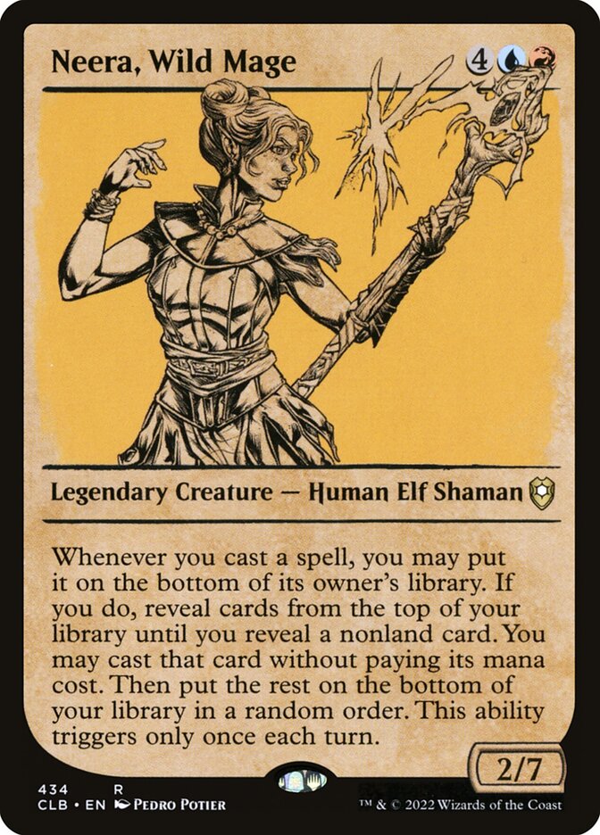 Neera, Wild Mage 434 (Commander Legends: Battle for Baldur's Gate)  - Foil | Good Games Adelaide SA