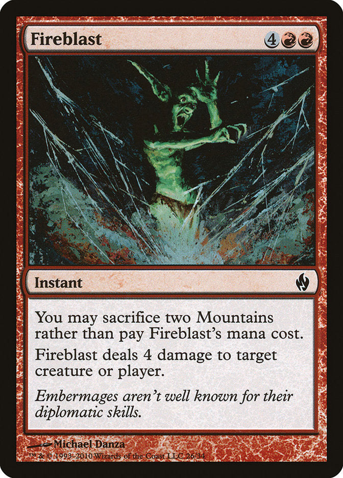 Fireblast 26 (Premium Deck Series: Fire and Lightning)  - Foil | Good Games Adelaide SA