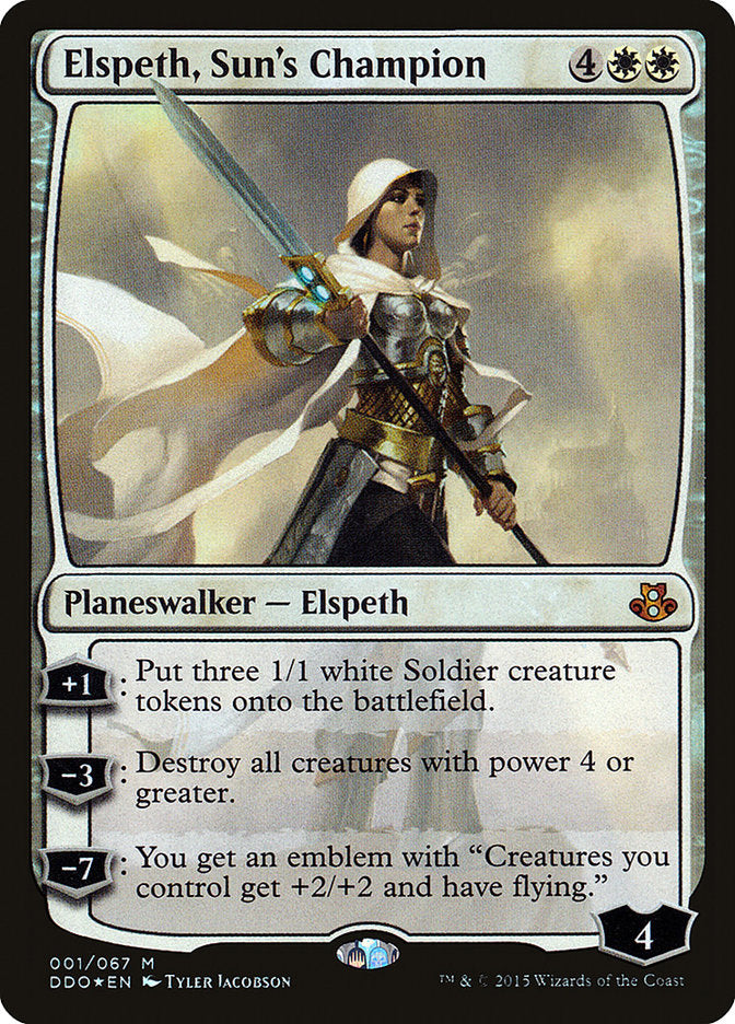 Elspeth, Sun's Champion 1 (Duel Decks: Elspeth vs. Kiora)  - Foil | Good Games Adelaide SA