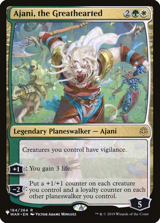 Ajani, the Greathearted 184/264 (The List Reprints)  | Good Games Adelaide SA