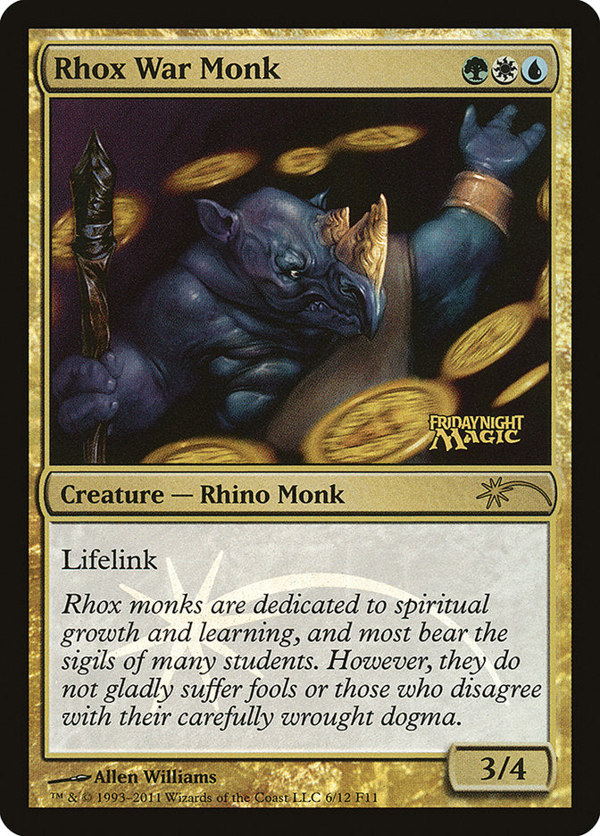Rhox War Monk 6 (FNM Promos)  - Foil | Good Games Adelaide SA
