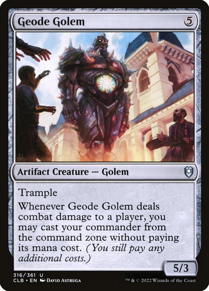 Geode Golem 316 (Commander Legends: Battle for Baldur's Gate)  - Foil | Good Games Adelaide SA