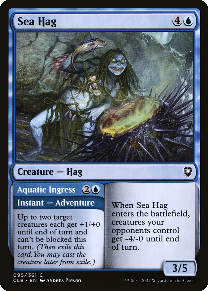 Sea Hag // Aquatic Ingress 95 (Commander Legends: Battle for Baldur's Gate)  - Foil | Good Games Adelaide SA