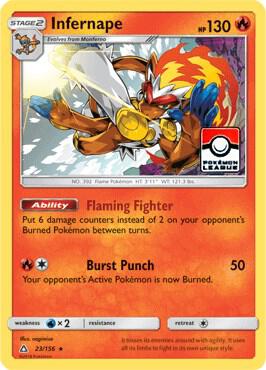 Infernape 23 156 Pokemon League 023/156 (League & Championship Cards)  - Reverse Holofoil | Good Games Adelaide SA