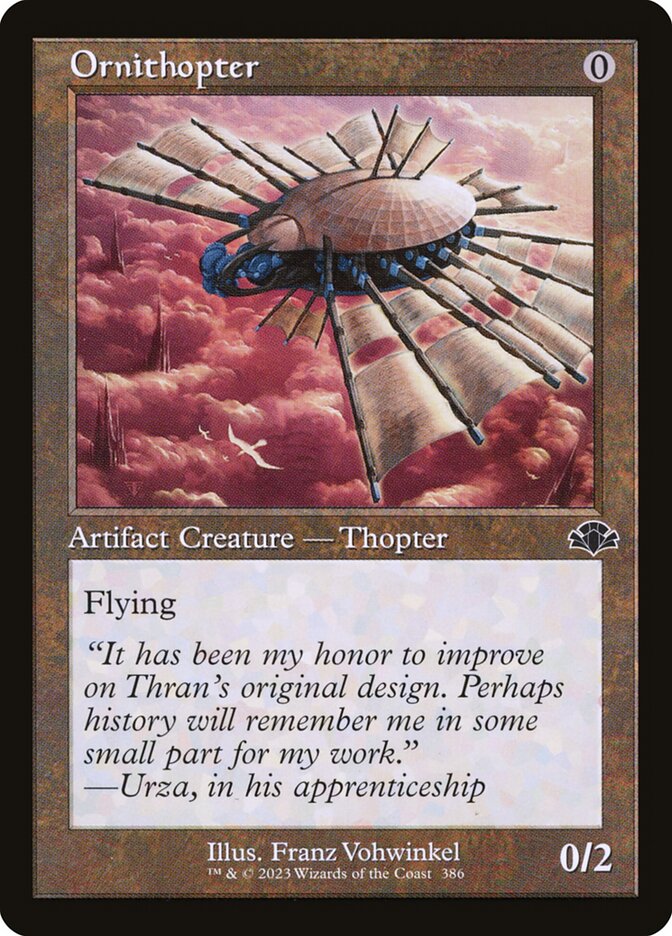 Ornithopter 386 (Dominaria Remastered)  - Retro Foil | Good Games Adelaide SA