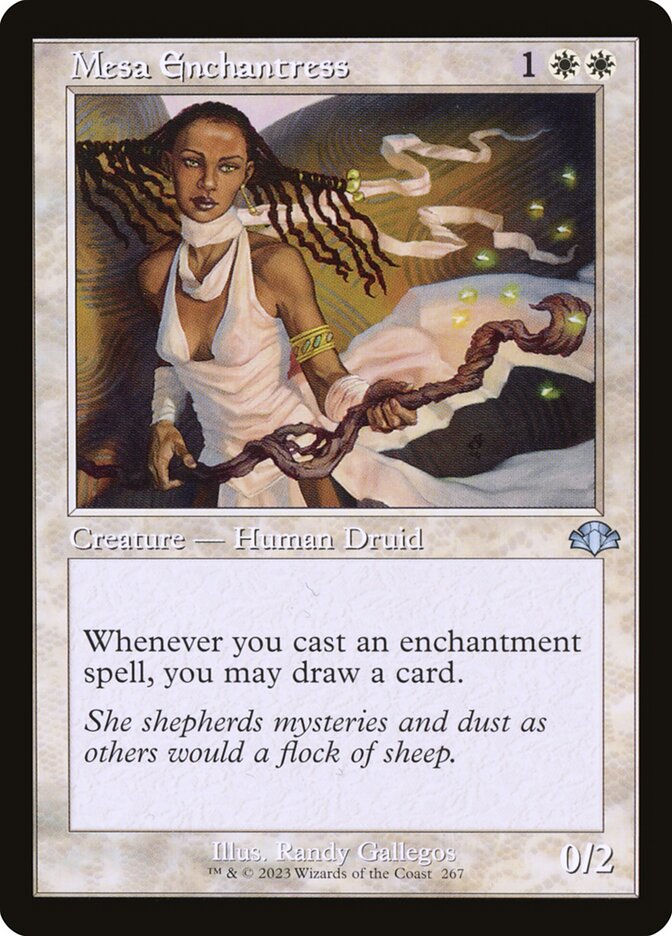 Mesa Enchantress 267 (Dominaria Remastered)  - Foil | Good Games Adelaide SA