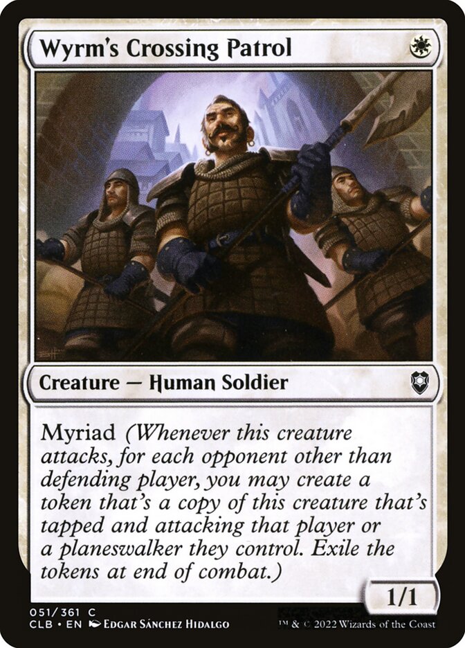 Wyrm's Crossing Patrol 51 (Commander Legends: Battle for Baldur's Gate)  - Foil | Good Games Adelaide SA