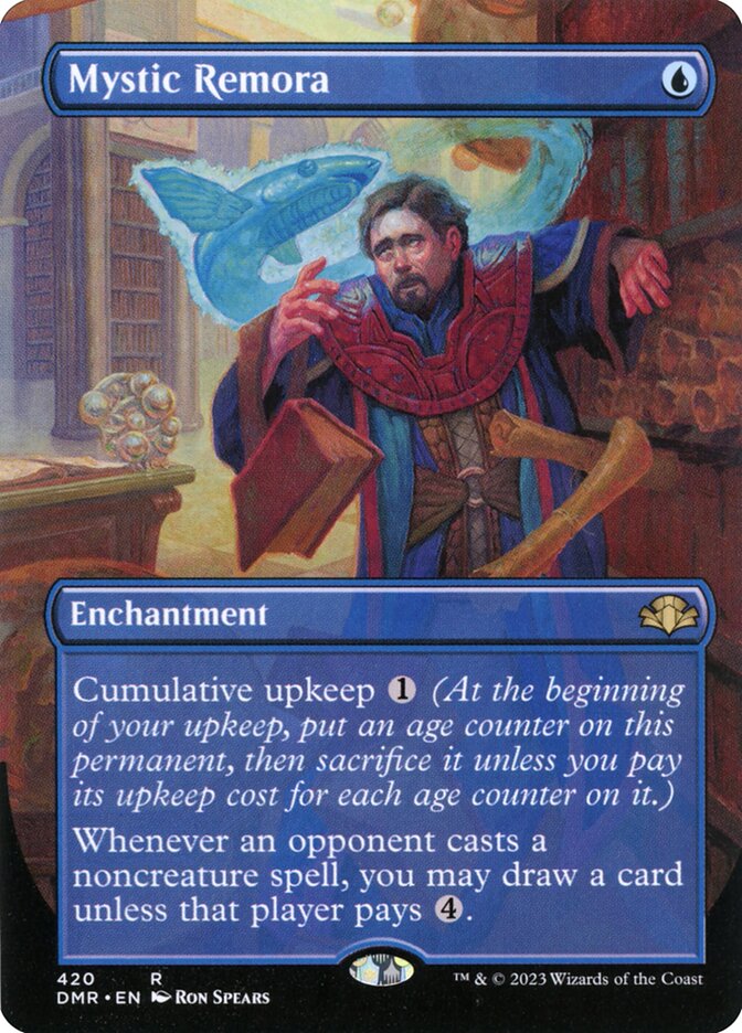 Mystic Remora 420 (Dominaria Remastered)  - Borderless Foil | Good Games Adelaide SA