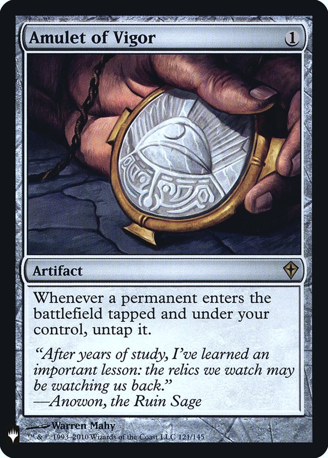 Amulet of Vigor 121 (The List Reprints)  - Foil | Good Games Adelaide SA