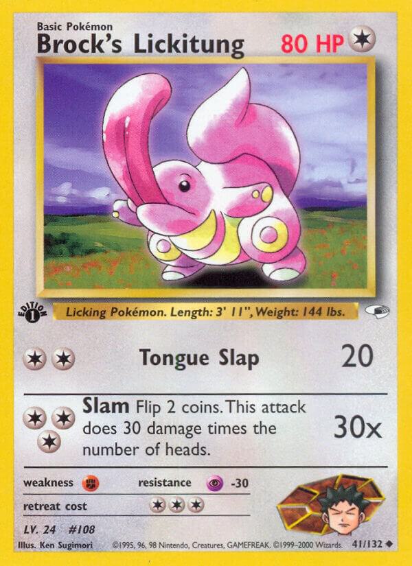 Brocks Lickitung 041/132 (Gym Heroes)  - 1st Edition | Good Games Adelaide SA