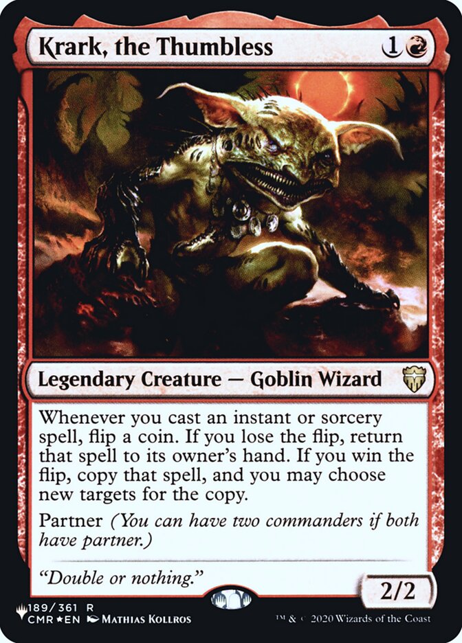 Krark, the Thumbless 189 (The List Reprints)  - Foil | Good Games Adelaide SA