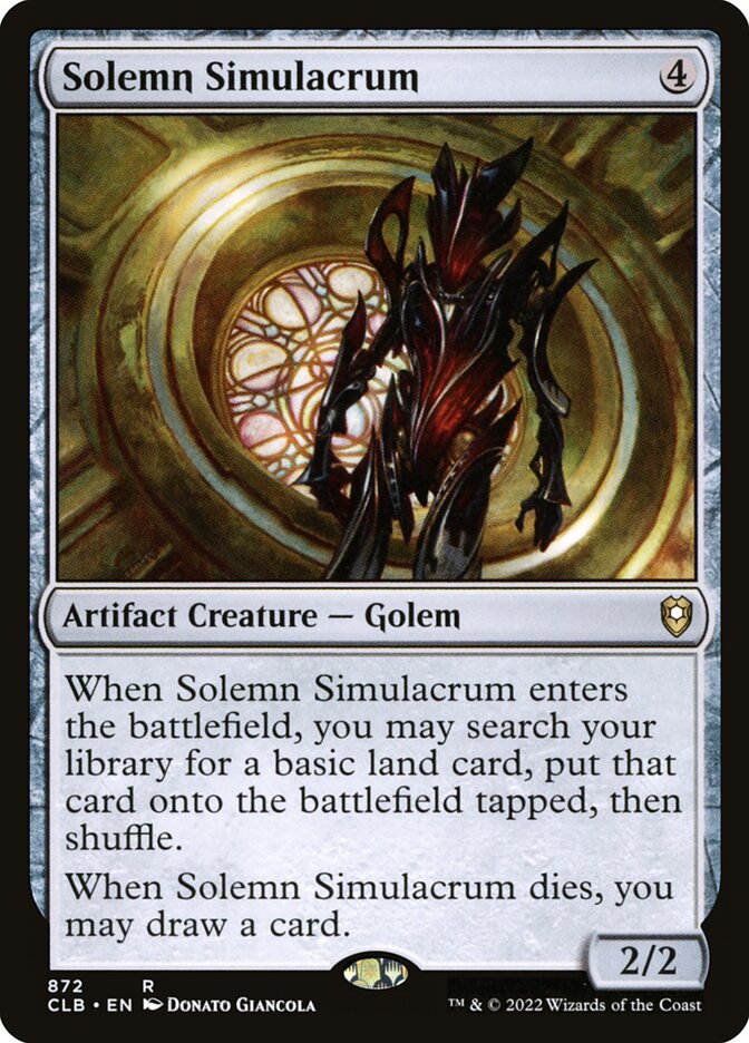 Solemn Simulacrum 872 (Commander Legends: Battle for Baldur's Gate)  | Good Games Adelaide SA