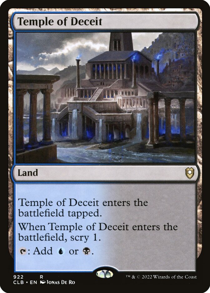 Temple of Deceit 922 (Commander Legends: Battle for Baldur's Gate)  | Good Games Adelaide SA