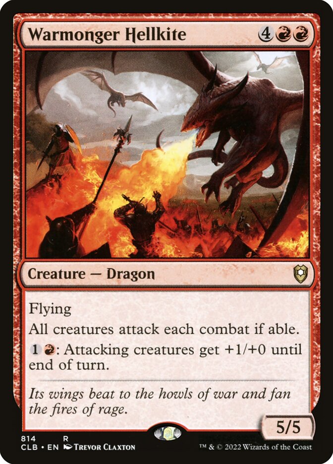 Warmonger Hellkite 814 (Commander Legends: Battle for Baldur's Gate)  | Good Games Adelaide SA