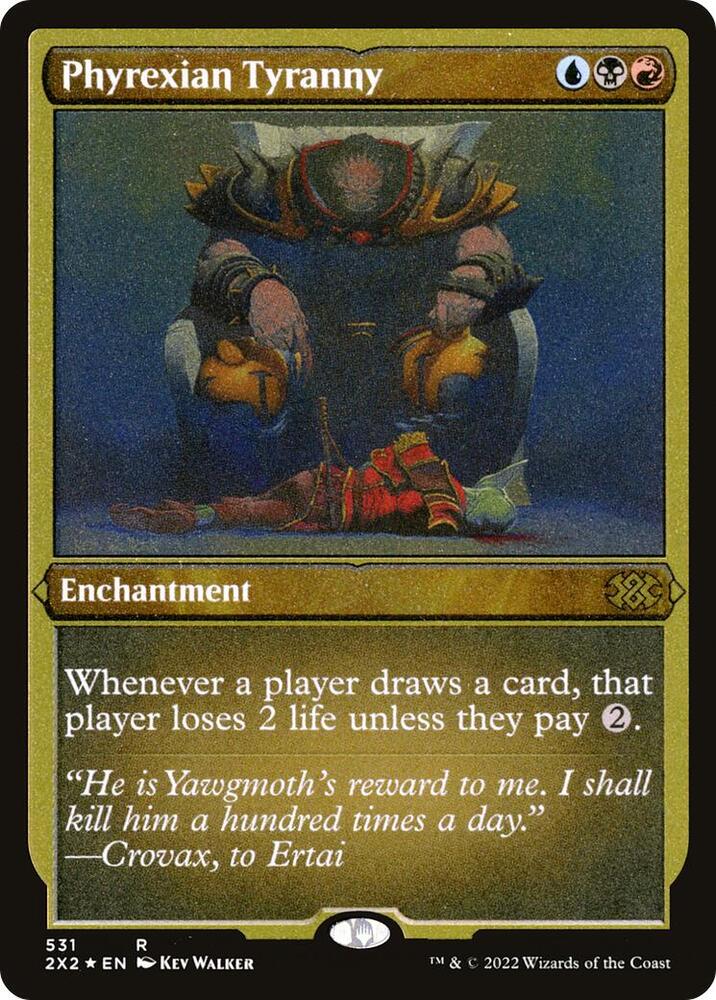 Phyrexian Tyranny Foil Etched 531 (Double Masters 2022)  - Foil | Good Games Adelaide SA